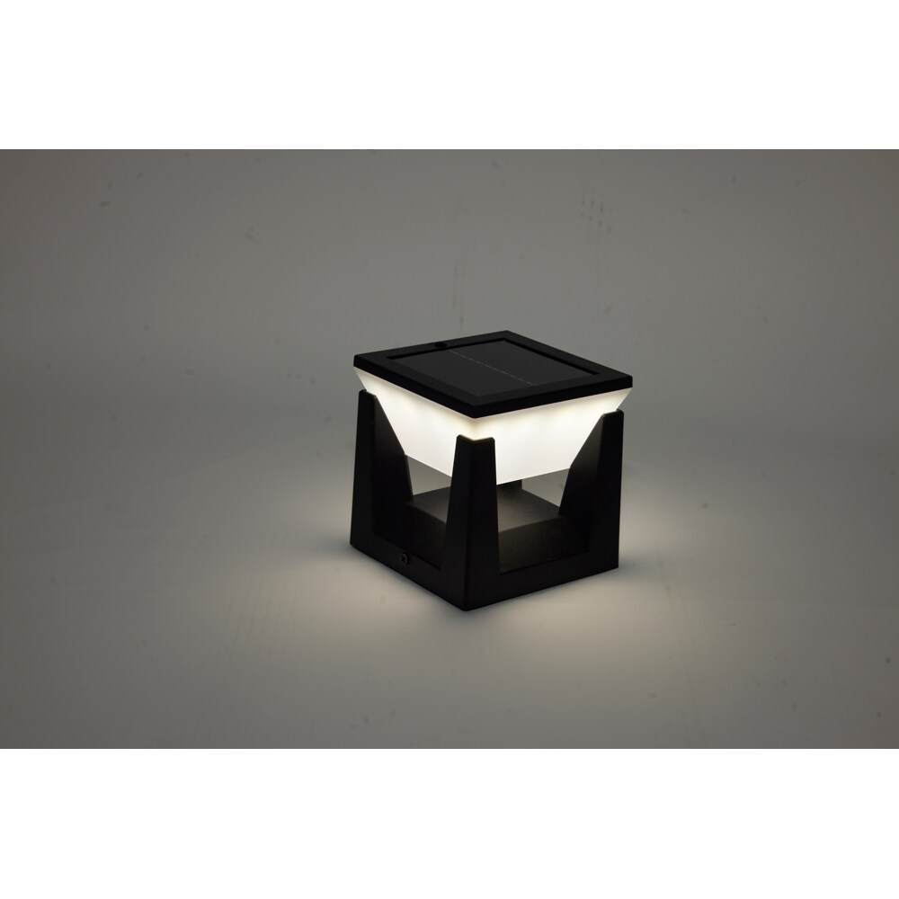 Lampa solara pentru stalp MYRIA MY10399, 12x0.5W, 80lm, IP44, negru