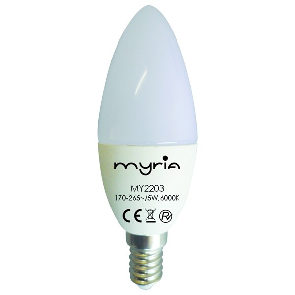 Bec LED MYRIA MY2203, E14, 5W, 450lm, lumina rece