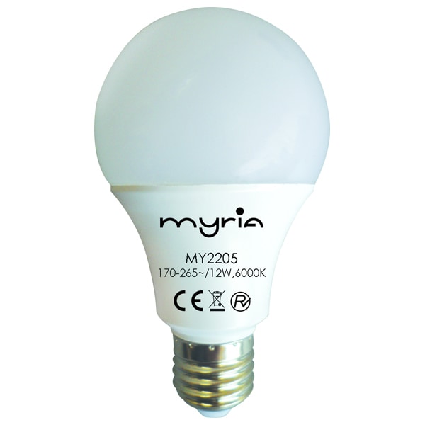 Bec LED MYRIA MY2205, E27, 12W, 1200lm, lumina rece 