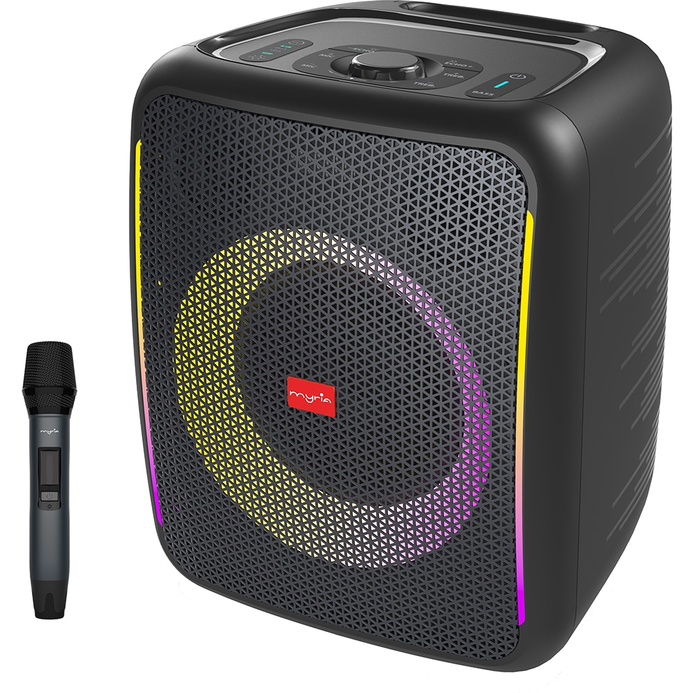 Boxa portabila MYRIA MY2410, 53W RMS, Bluetooth, IPX4, negru