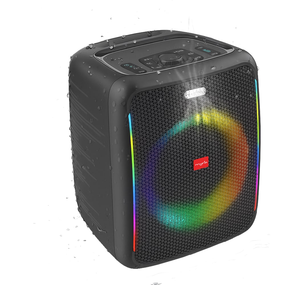 Boxa portabila MYRIA MY2410, 53W RMS, Bluetooth, IPX4, negru