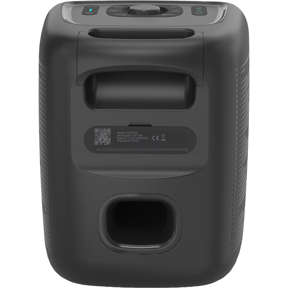 Boxa portabila MYRIA MY2410, 53W RMS, Bluetooth, IPX4, negru