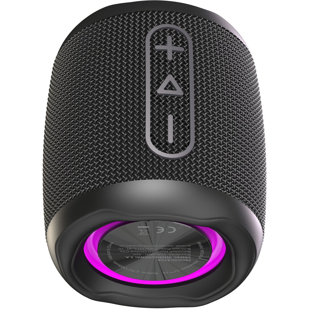 Boxa portabila MYRIA MY2414, 8W RMS, Bluetooth, IPX6, negru