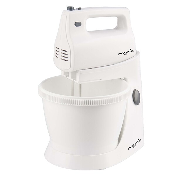 Mixer cu bol MYRIA MY4018, 3.5l, 300W, 5 trepte viteza, alb 