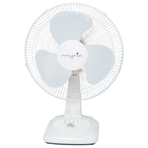 Ventilator de birou MYRIA MY4035, 40 cm, 3 viteze, 40W, alb