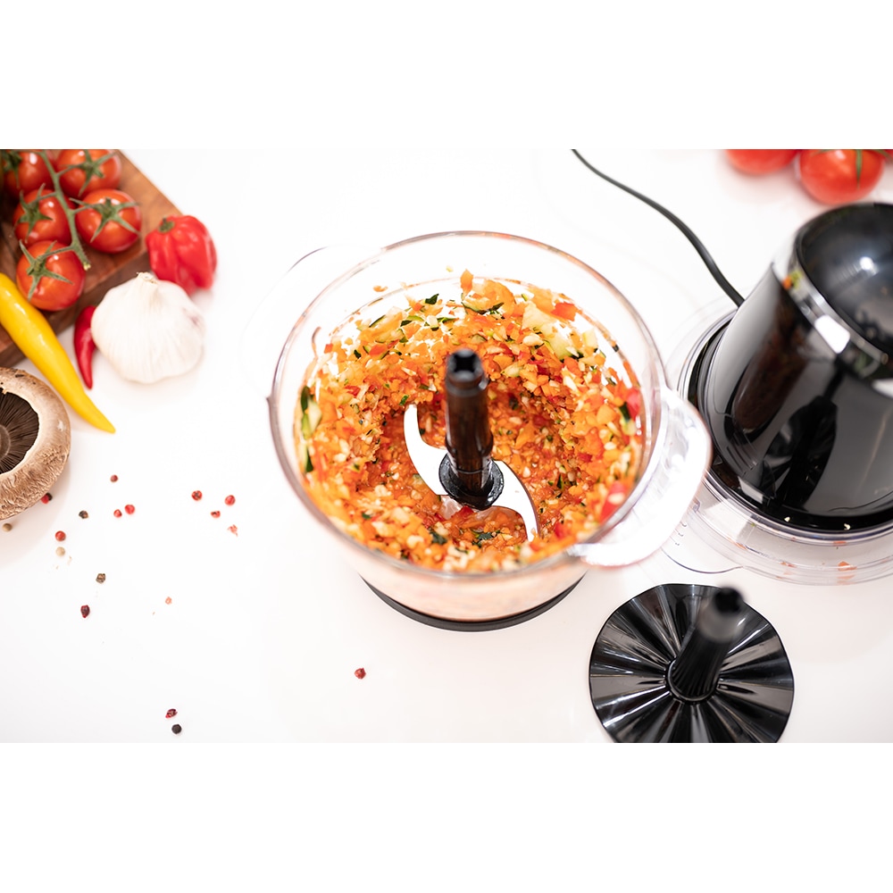 Mini tocator MYRIA MY4069BK, 1l, 500W, 2 trepte viteza, negru