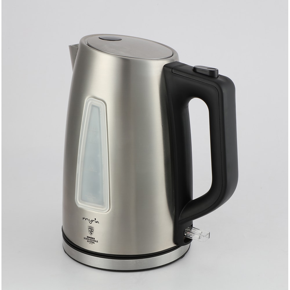 Fierbator apa MYRIA MY4717FRF, 1.7l, 2200W, argintiu-negru 