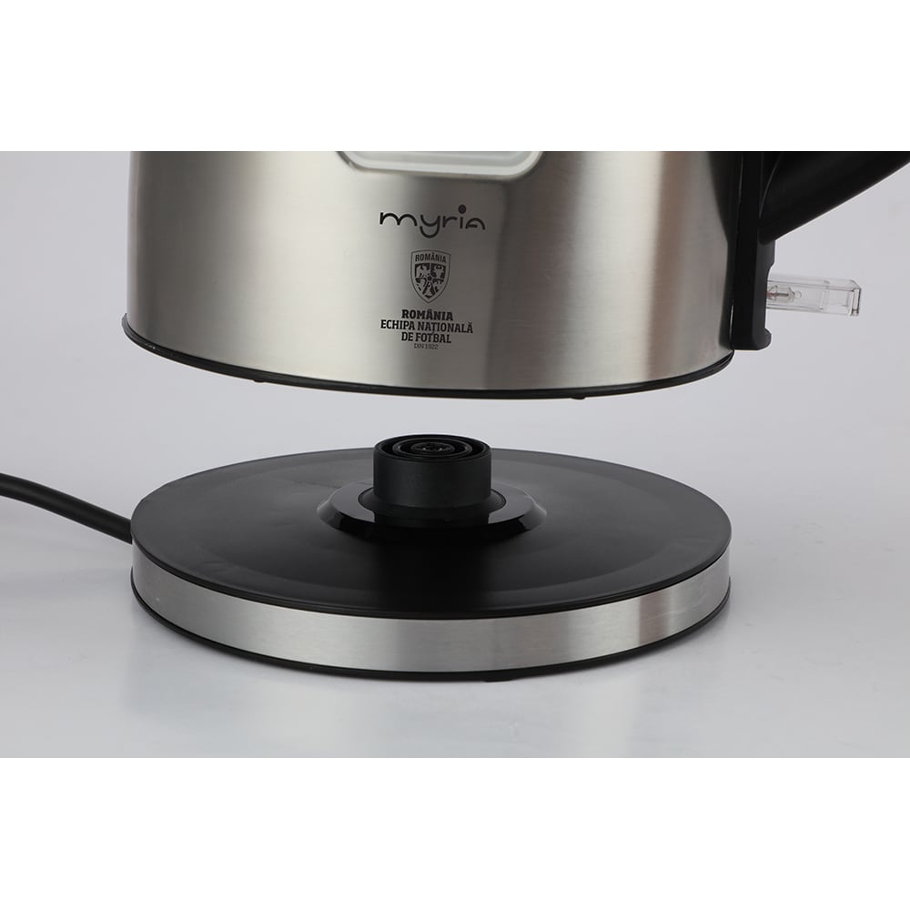 Fierbator apa MYRIA MY4717FRF, 1.7l, 2200W, argintiu-negru 
