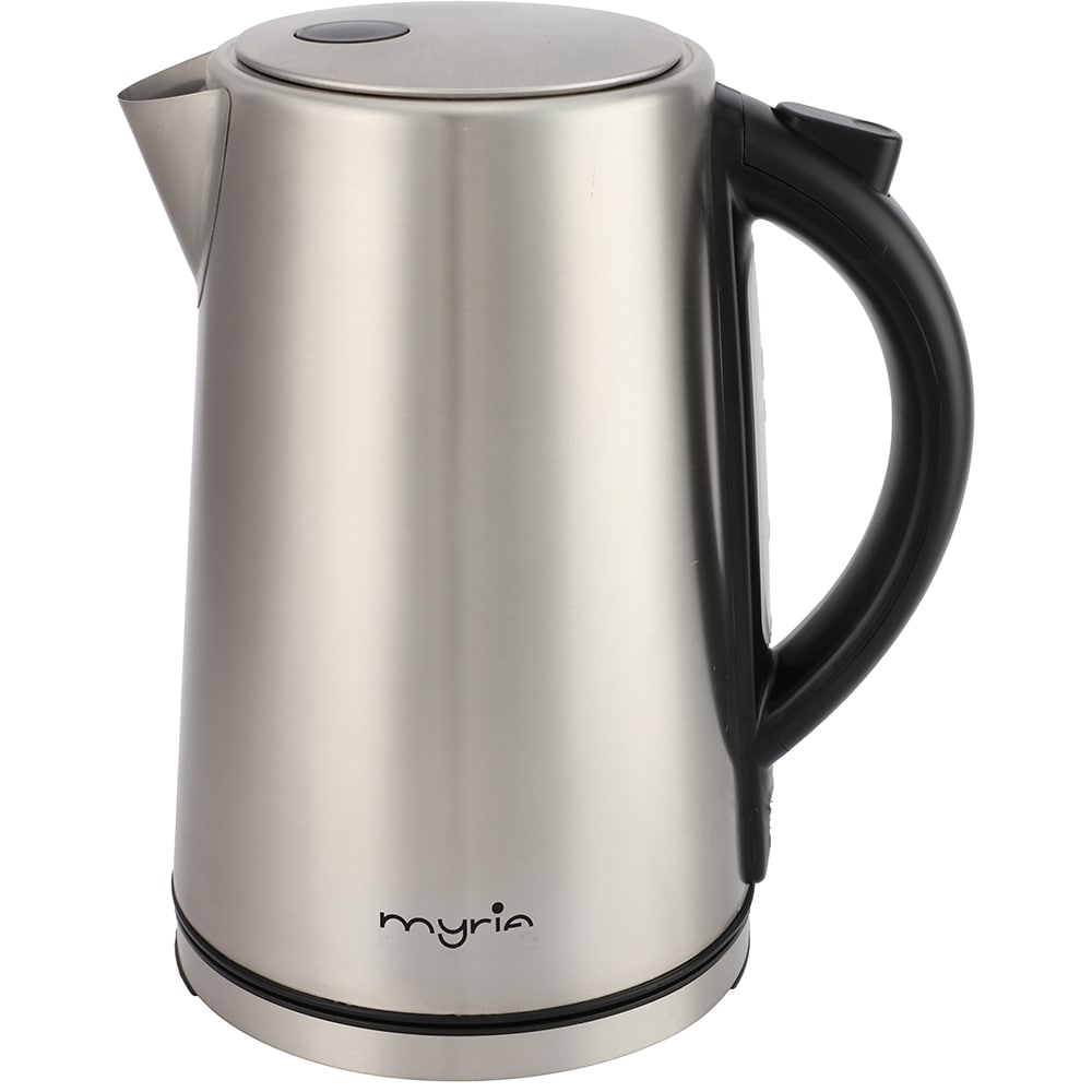 Fierbator apa MYRIA MY4718, 1.7l, 2200W, argintiu-negru