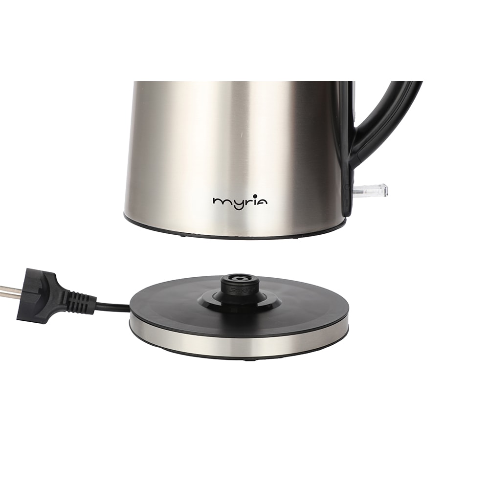 Fierbator apa MYRIA MY4718, 1.7l, 2200W, argintiu-negru