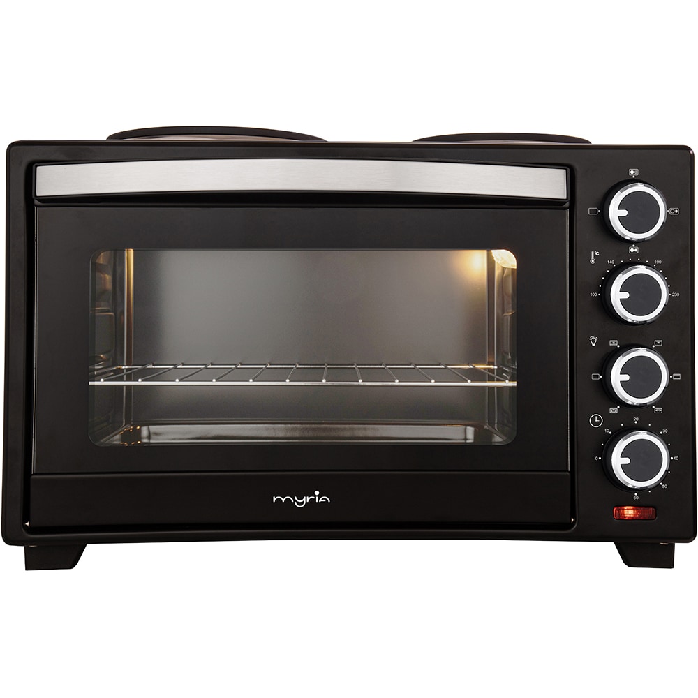 Cuptor electric MYRIA MY4721, 30l, 1600W, negru-argintiu