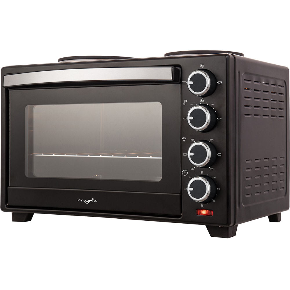Cuptor electric MYRIA MY4721, 30l, 1600W, negru-argintiu