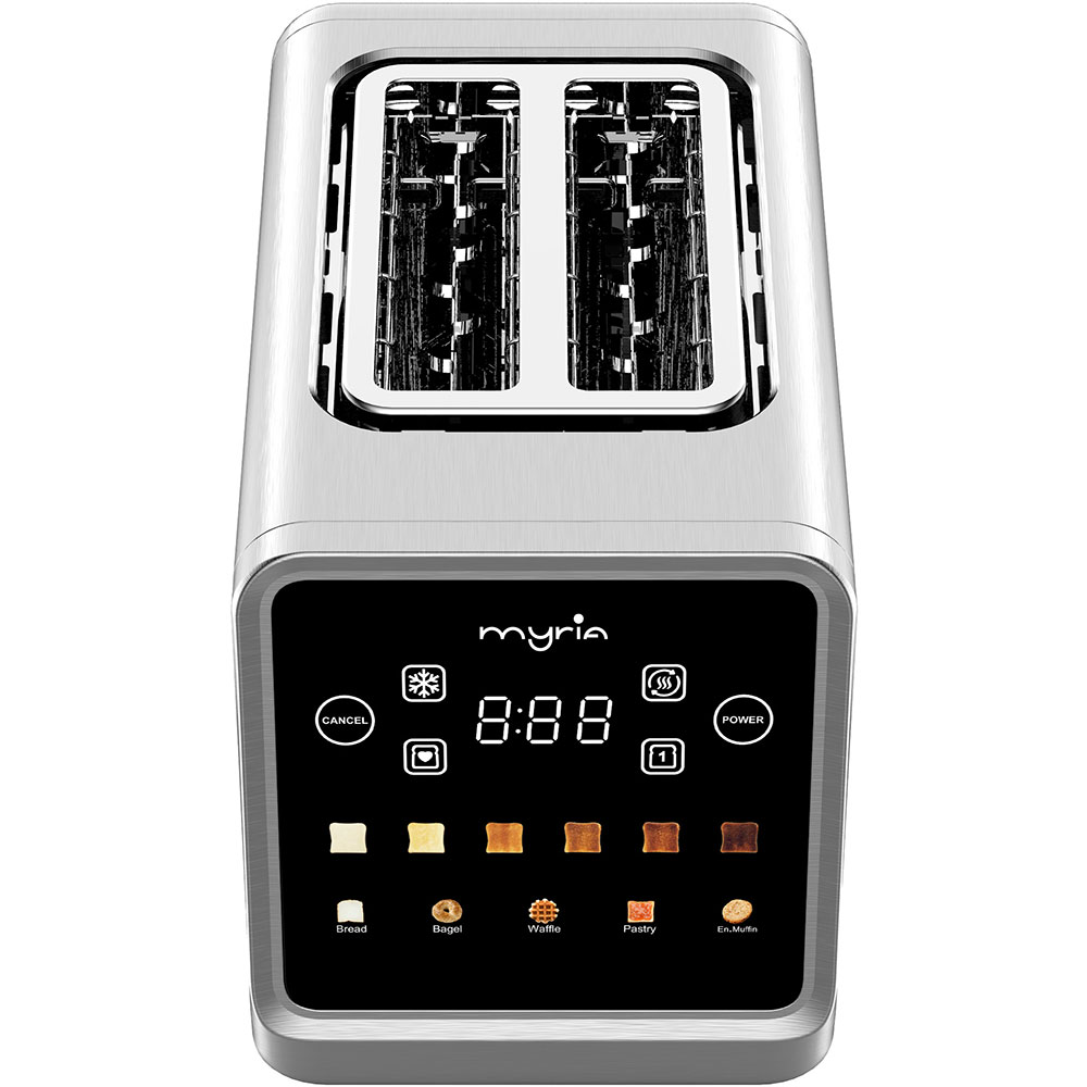 Prajitor de paine MYRIA MY4728, 2 felii, 850W, argintiu