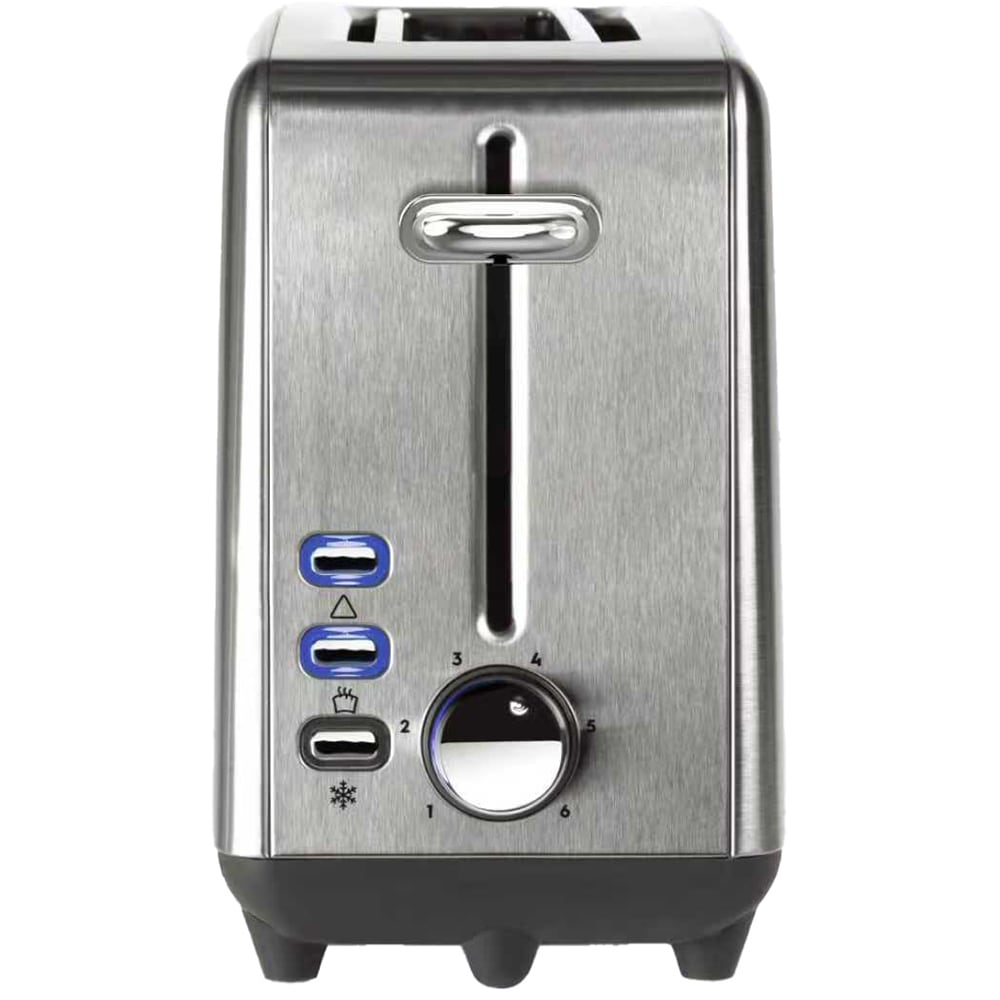 Prajitor de paine MYRIA MY4733, 2 felii, 1000W, argintiu