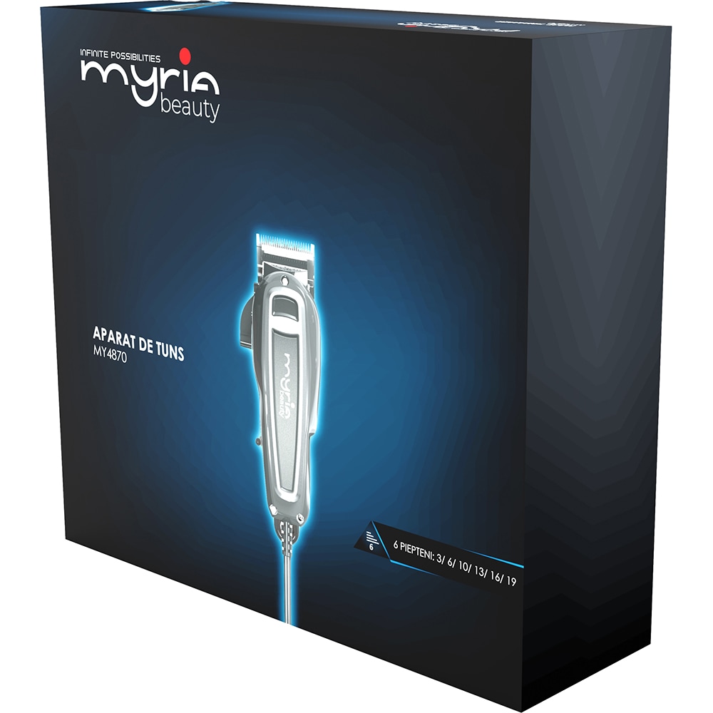 Aparat de tuns MYRIA MY4870, retea, negru