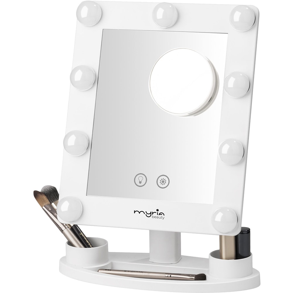 Oglinda cosmetica cu iluminare MYRIA MY4892, alb