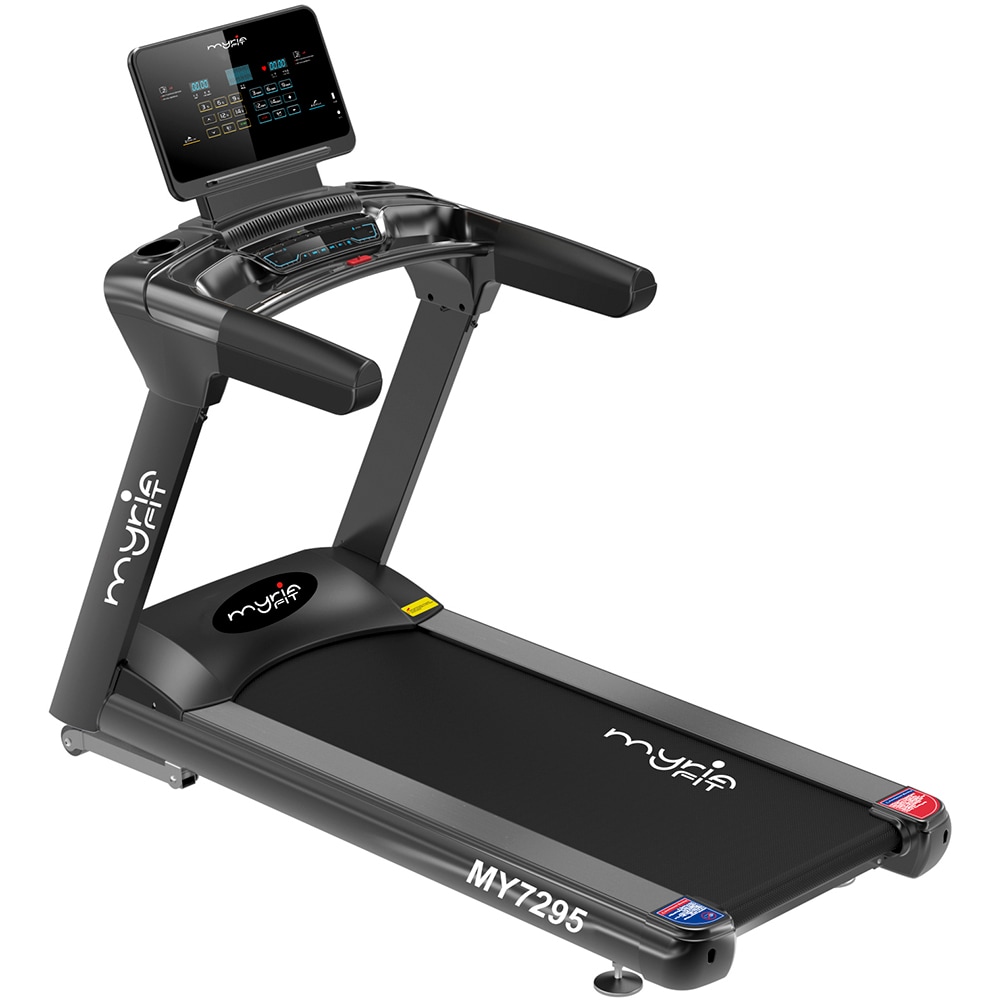 Banda de alergat MYRIA Fit MY7295, viteza maxima 22km/h, greutate suportata 220kg, negru
