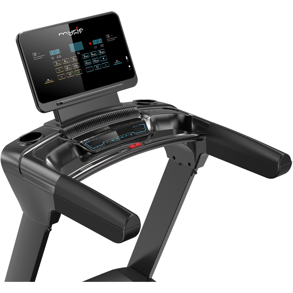 Banda de alergat MYRIA Fit MY7295, viteza maxima 22km/h, greutate suportata 220kg, negru