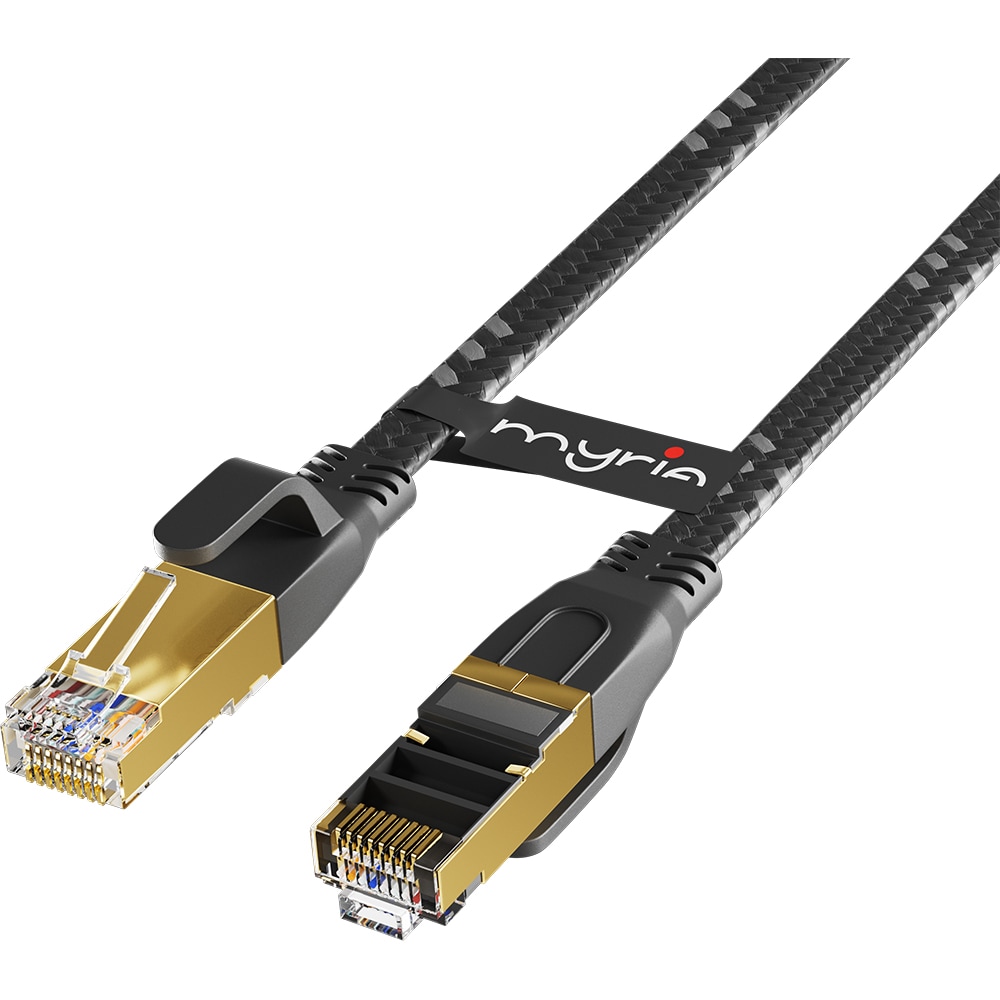 Cablu de retea Ethernet CAT8 MYRIA MY8086, 10m, negru