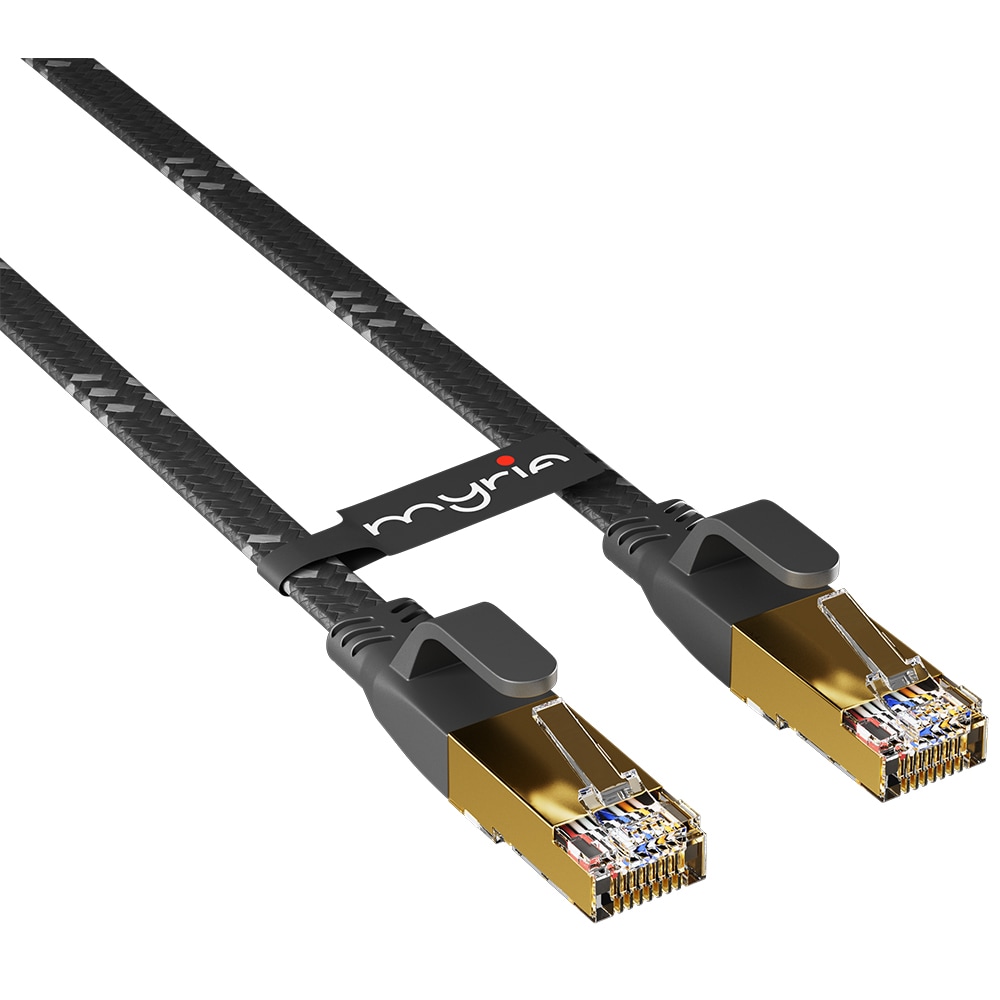 Cablu de retea Ethernet CAT8 MYRIA MY8086, 10m, negru