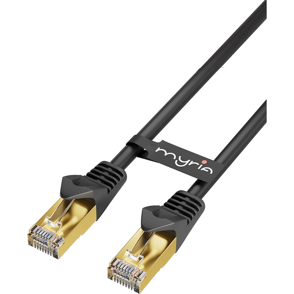 Cablu de retea Ethernet CAT8 MYRIA MY8091, 10m, negru