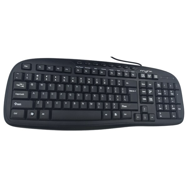 Tastatura cu fir MYRIA MY8506, USB, Layout INT, negru