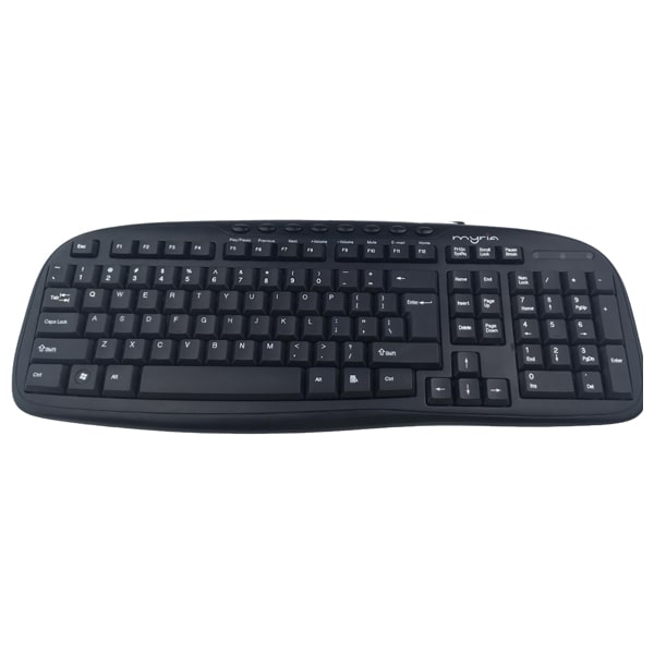Tastatura cu fir MYRIA MY8506, USB, Layout INT, negru
