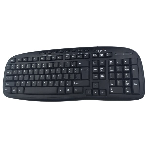 Tastatura cu fir MYRIA MY8506, USB, Layout INT, negru