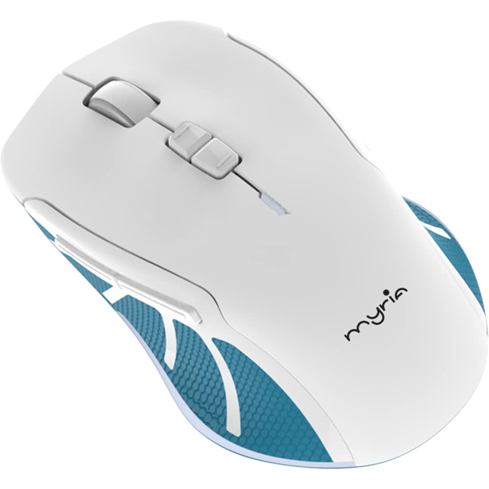 Mouse Wireless Myria MY8547BL, 2400dpi, alb-albastru