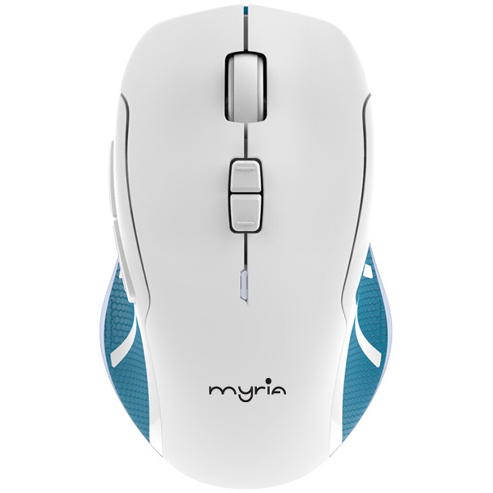 Mouse Wireless Myria MY8547BL, 2400dpi, alb-albastru