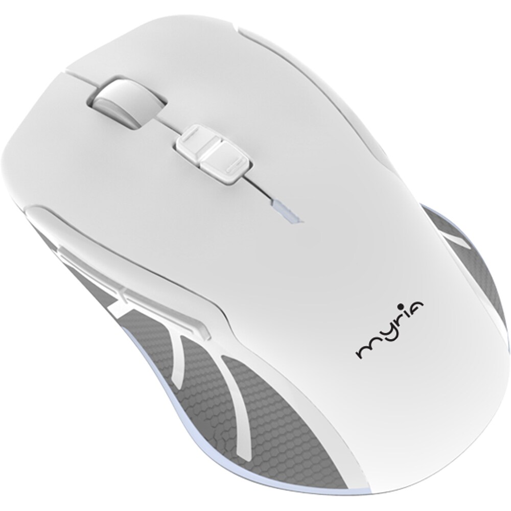 Mouse Wireless Myria MY8547GY, 2400dpi, alb-gri