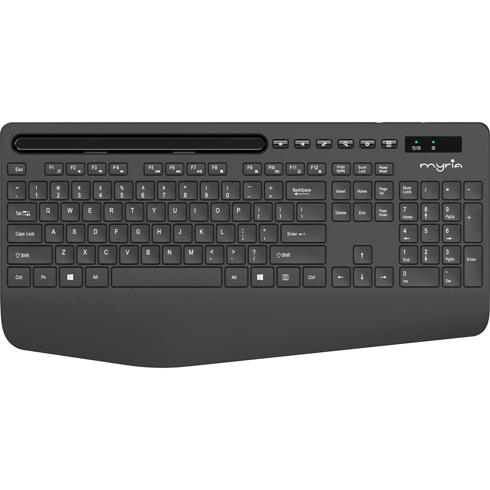 Kit tastatura si mouse Wireless MYRIA MY8548, USB, Layout INT, negru