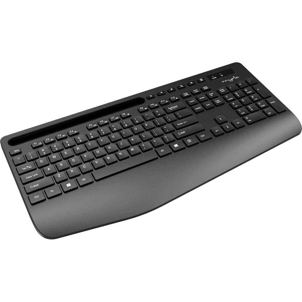 Kit tastatura si mouse Wireless MYRIA MY8548, USB, Layout INT, negru