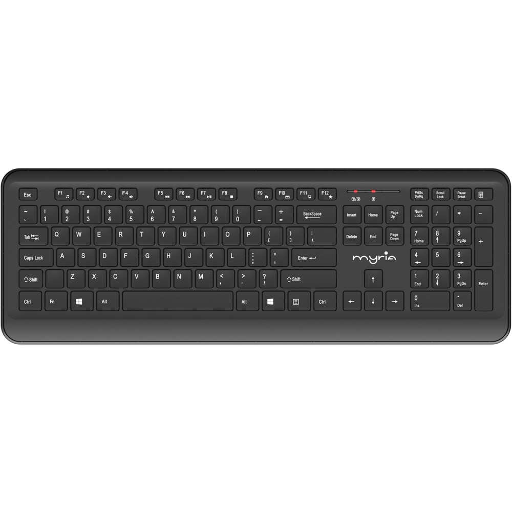 Kit tastatura si mouse Wireless MYRIA MY8549, USB, Layout INT, negru
