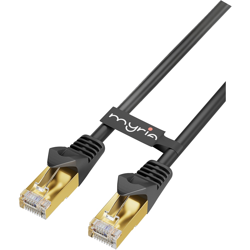 Cablu de retea Ethernet CAT8 MYRIA MY8759, 20m, negru