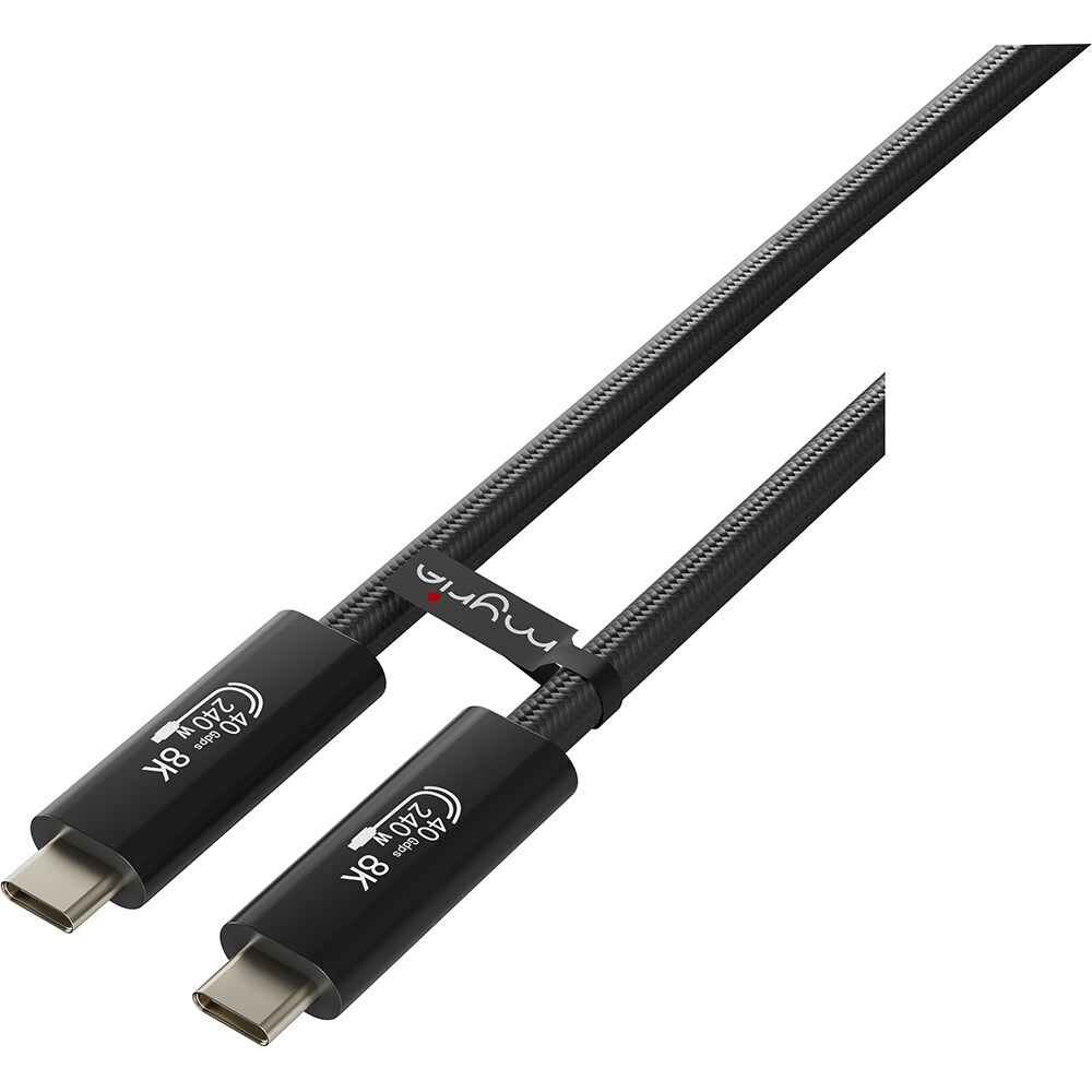 Cablu Thunderbolt 4 MYRIA MY8762, 240W, 8K, 2m, negru