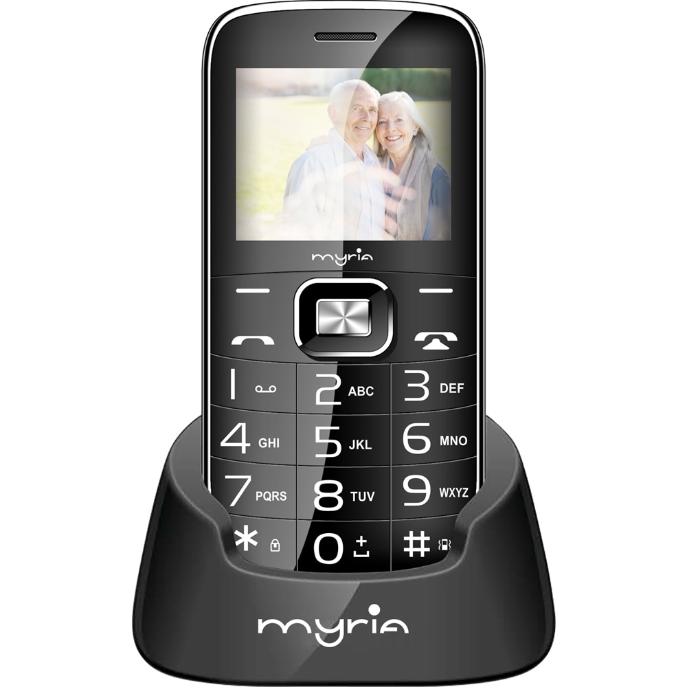 Telefon MYRIA Senior 3 MY9089BK, 32MB RAM, 2G, Dual SIM, negru