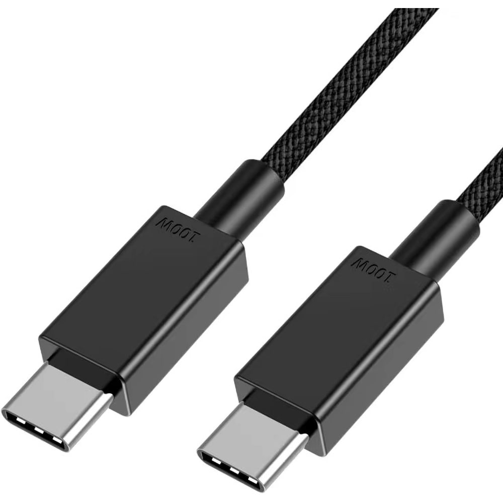 Cablu date Myria MY9100, USB-C - USB-C, 1m, negru
