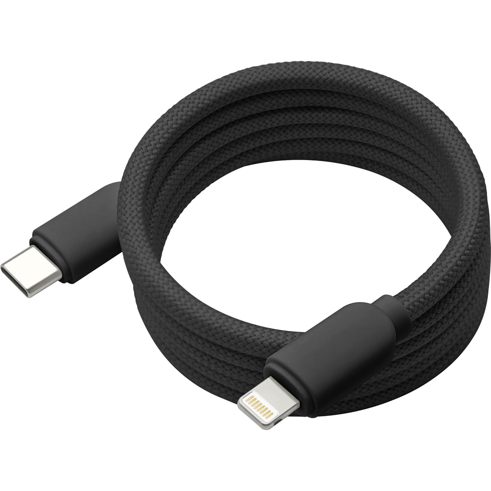 Cablu date MYRIA MY9108BK, USB-C - Lightning, 1m, negru