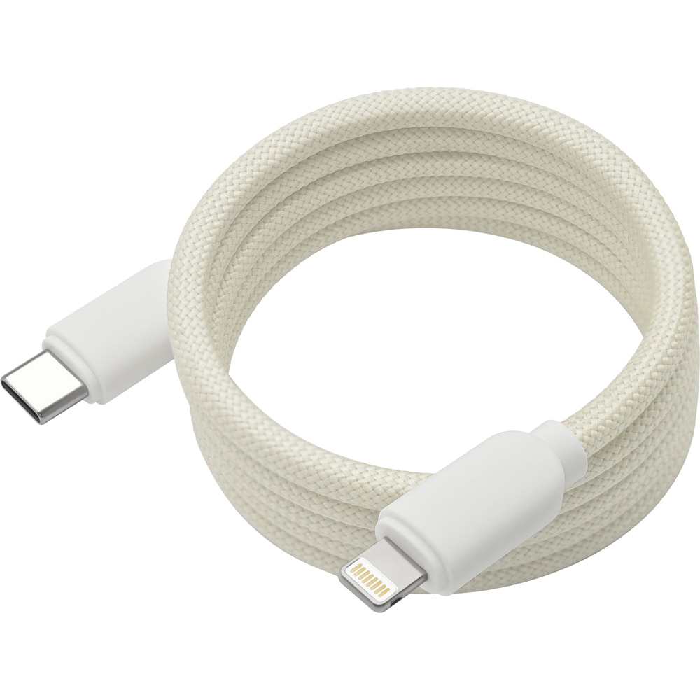 Cablu date MYRIA MY9108WH, USB-C - Lightning, 1m, alb