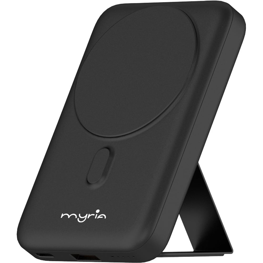 Baterie externa MYRIA MY9206, 10000mAh, 1x USB-A, 1x USB-C Power Delivery 20W, negru