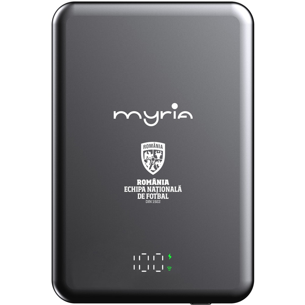 Baterie externa MYRIA MY9210FRF, 5000 mAh, 1x USB-C, gri