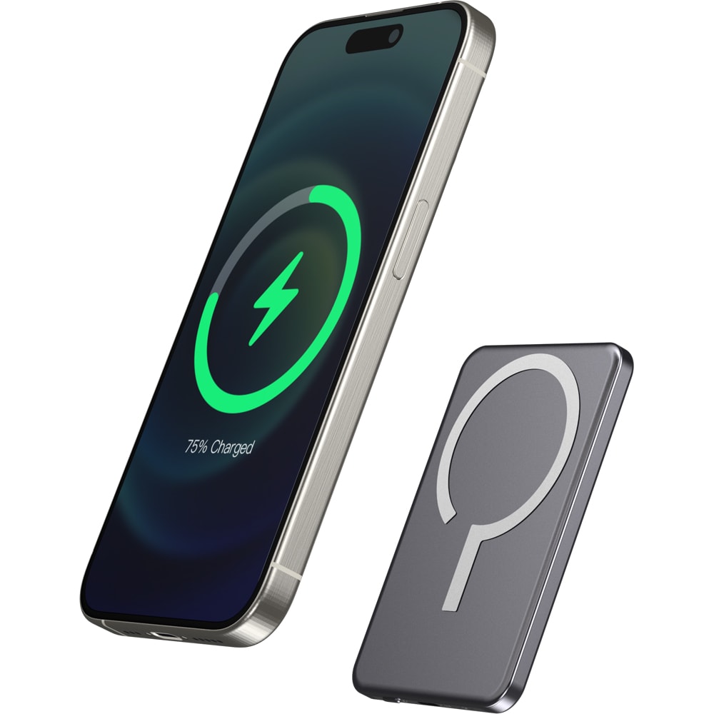 Baterie externa MYRIA MY9210FRF, 5000 mAh, 1x USB-C, gri