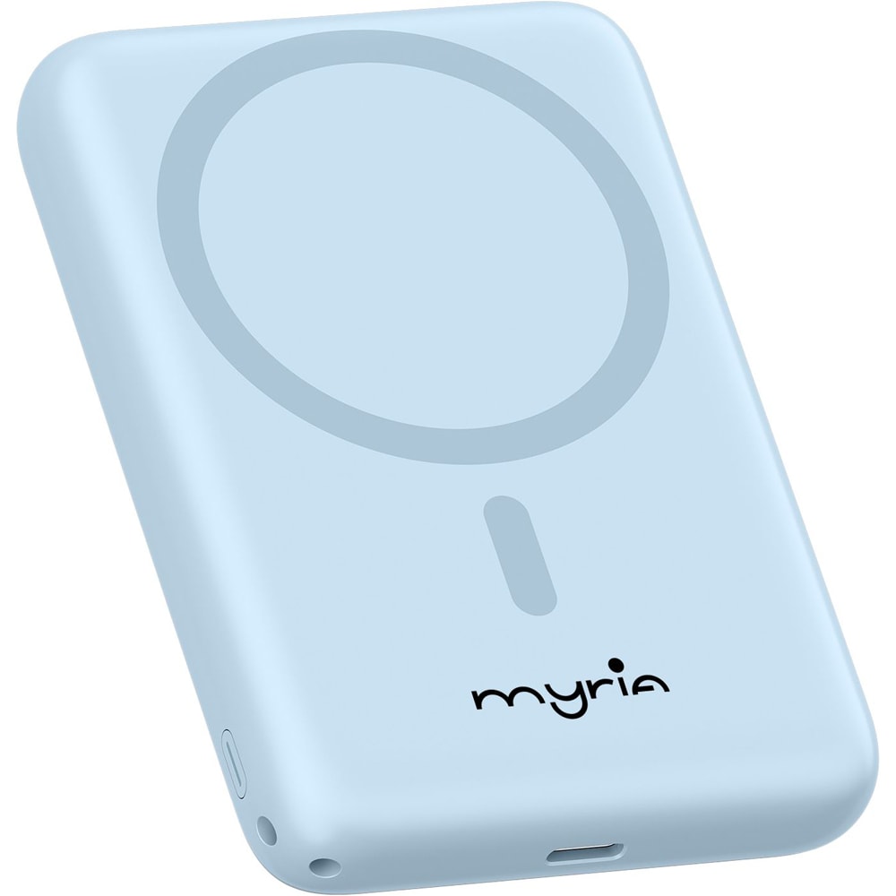 Baterie externa MYRIA MY9211BL, 10000 mAh, USB, magnetic, albastru