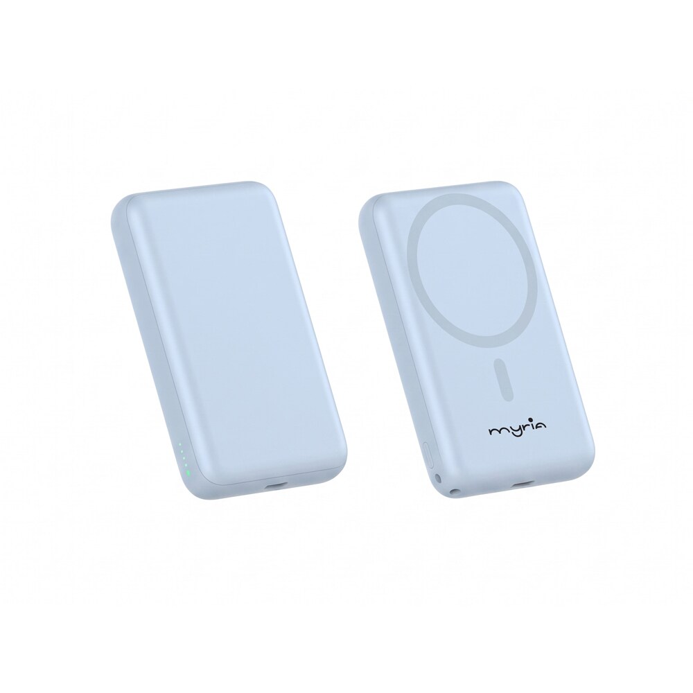 Baterie externa MYRIA MY9211BL, 10000 mAh, USB, magnetic, albastru