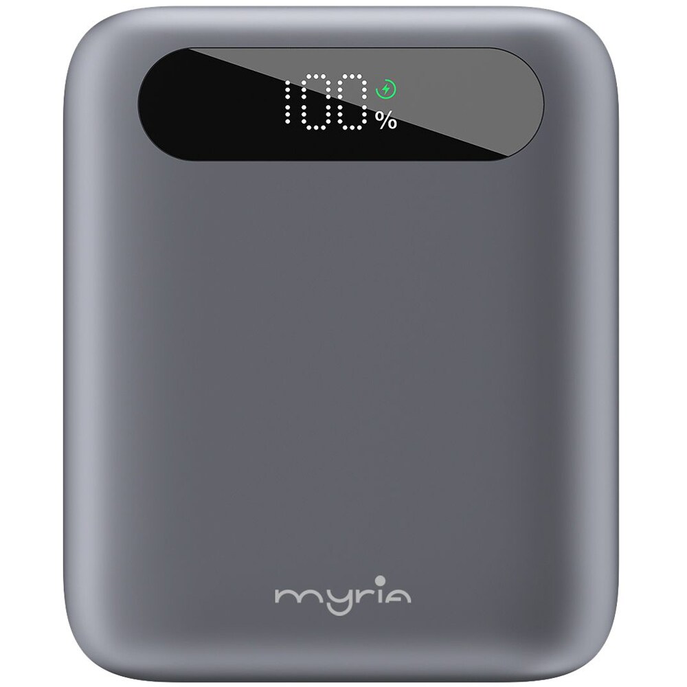 Baterie externa MYRIA MY9215BK, 10000 mAh, 1x USB-C, 1x USB-A, negru