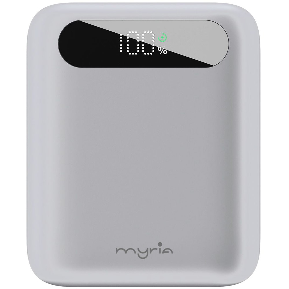 Baterie externa MYRIA MY9215WH, 10000 mAh, 1x USB-C, 1x USB-A, alb