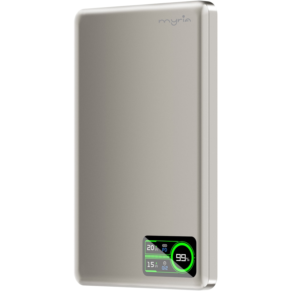 Baterie externa MYRIA MY9216SV, 5000 mAh, USB, magnetic, argintiu