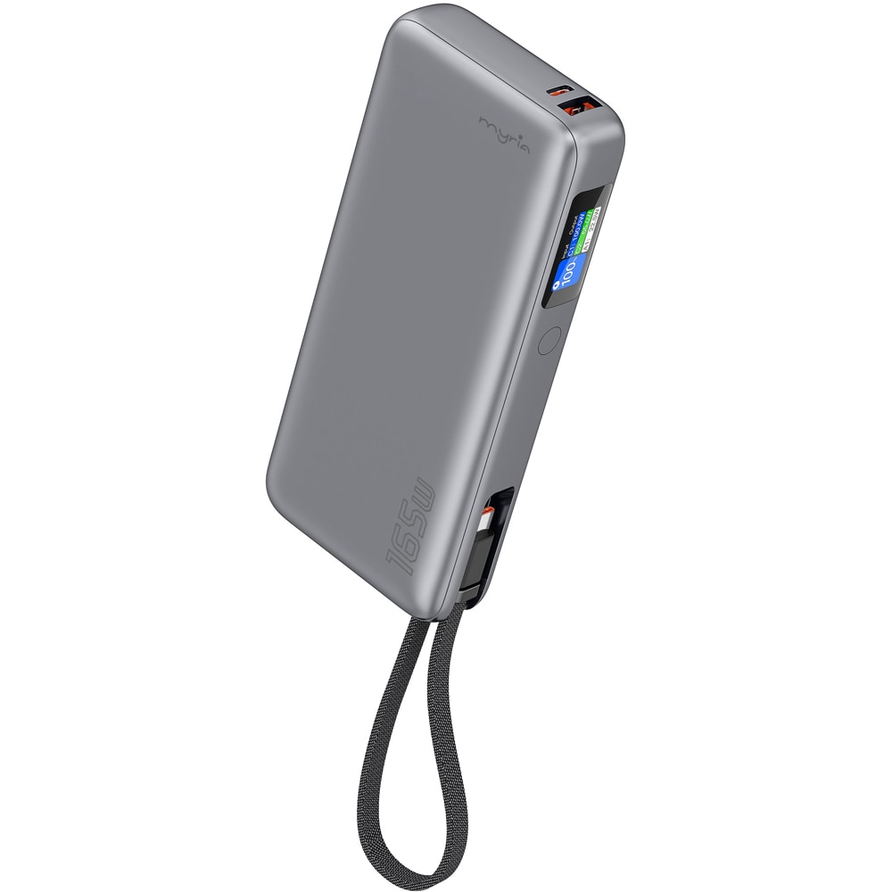 Baterie externa MYRIA MY9218SV, 20000 mAh, 1x USB-C, 1x USB-A, argintiu