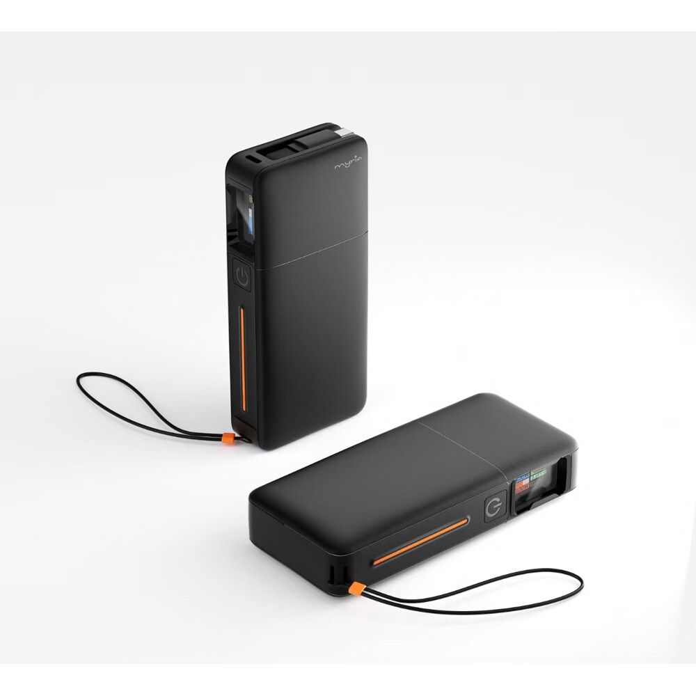 Baterie externa MYRIA MY9219BK, 10000 mAh, 3x USB-C, 1x USB-A, negru